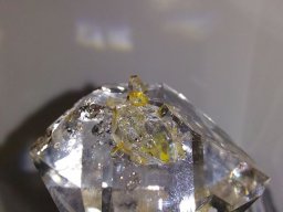 Quartz blanc herkimer diamand jaune